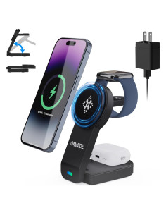 Estación de Carga 3 en 1 OUNAIDE para iPhone y Apple Watch