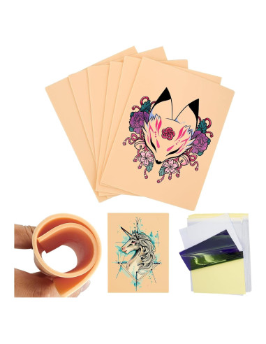 Kit de Práctica de Tatuaje Nsidd 26 Piezas 3MM Piel y Papel