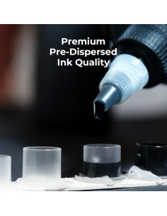 Tinta para Tatuajes Komoko 120 ml Negra Profesional a Base de Plantas 2