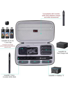 Funda Dura XANAD para Cámara de Acción Insta360 X5/X4/X3/X2 Impermeable 2