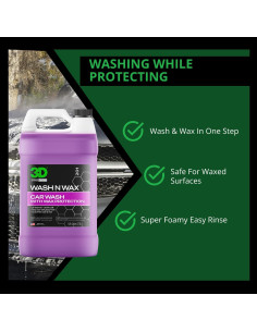 Jabón Lavado y Cera 3D Wash N Wax - pH Balanceado 3.78L 2