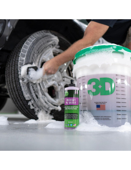 Jabón Lavado y Cera 3D Wash N Wax - pH Balanceado 3.78L