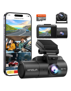 Cámara de tablero Kingslim O3 Pro 2.5K con WiFi y 64GB