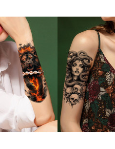 Tatuajes Temporales GLARYYEARS 24-Pack Realistas para Adultos 2