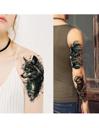 Tatuajes Temporales GLARYYEARS 24-Pack Realistas para Adultos