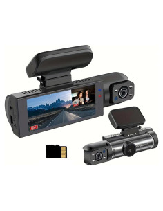 Cámara Doble Dash Cam Genérico 1080P con Visión Nocturna IR