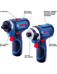 Kit de Herramientas Inalámbricas Bosch 12V Max 2 Piezas 2