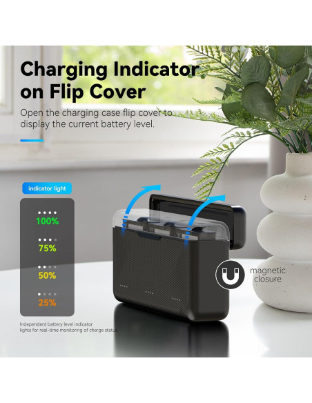 Cargador de Batería TELESIN para DJI Osmo Action 3/4 con Estuche