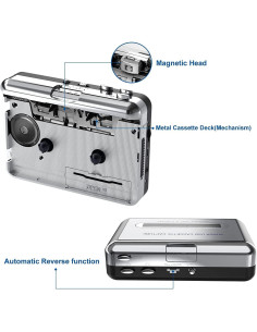 Convertidor de Cinta a MP3 DigitNow BR602 USB Portátil 2