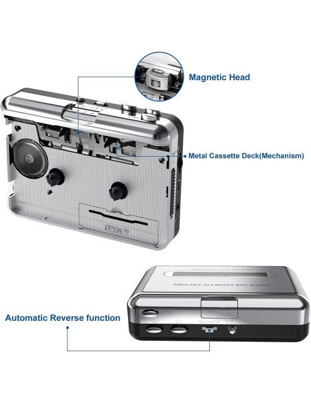 Convertidor de Cinta a MP3 DigitNow BR602 USB Portátil