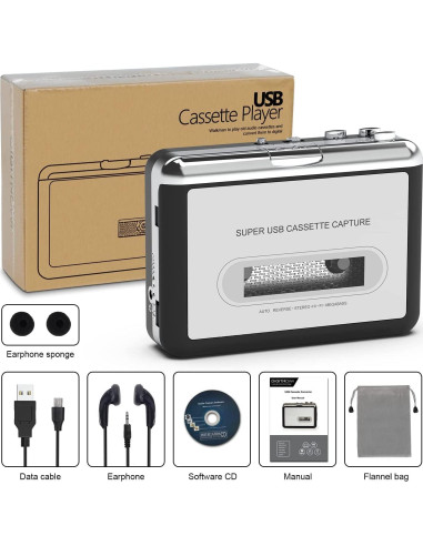 Convertidor de Cinta a MP3 DigitNow BR602 USB Portátil