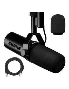 Micrófono Dinámico Shure SM7dB con Preamp Integrado y Cable XLR 6.1m