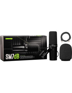 Micrófono Dinámico Shure SM7dB con Preamp Integrado y Cable XLR 6.1m 2