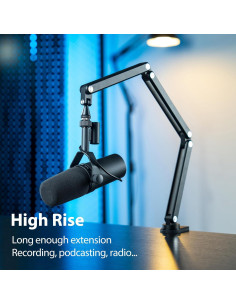 Brazo de Micrófono Ajustable KU XIU X36 - Aluminio Negro 60 cm 2