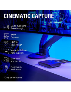 Tarjeta de Captura Externa Elgato 4K S para PS5, Xbox, PC 2