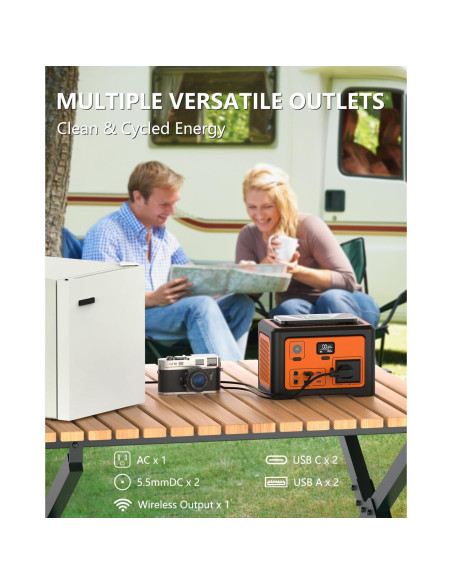 Estación de Energía Portátil Tiexei S1 192Wh 100W para Camping