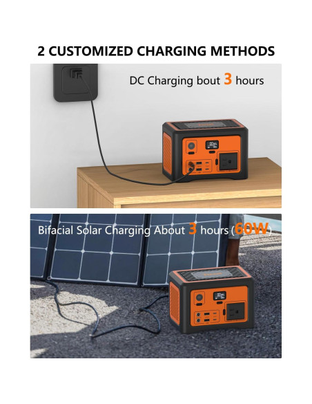 Estación de Energía Portátil Tiexei S1 192Wh 100W para Camping