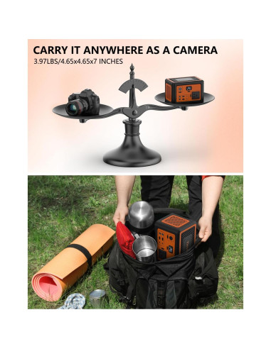 Estación de Energía Portátil Tiexei S1 192Wh 100W para Camping