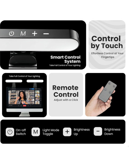 Barra de Luz para Monitor Doctor Easy - Luz de Video USB Ajustable