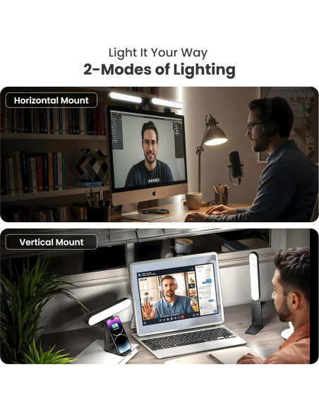 Barra de Luz para Monitor Doctor Easy - Luz de Video USB Ajustable
