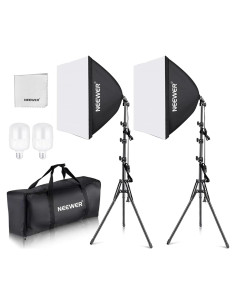 Kit de Iluminación Softbox NEEWER NK200 2x24x24" 5700K LED
