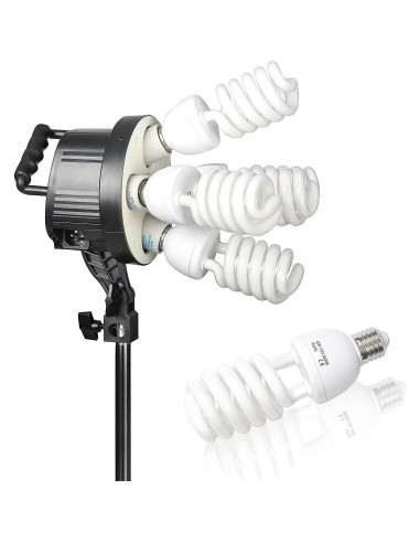 Kit de Iluminación Fotográfica EMART Softbox 45W 5500K 2 Pack