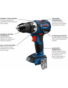 Taladro Atornillador Bosch GSR18V-535CN 18V Compacto 1/2" 2