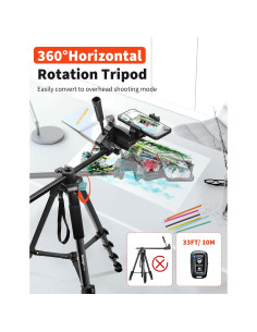 Trípode para Teléfono Nineigh CT190 75 Pulgadas Aluminio 2