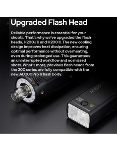 Flash Estroboscópico Godox AD200 Pro II 200Ws TTL Inalámbrico 2