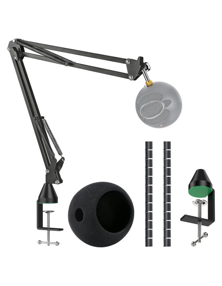 Soporte de Micrófono YOUSAHRES con Funda de Espuma y Filtro Antipop Soporte de Micrófono YOUSAHRES con Funda de Espuma y Filtro Antipop
