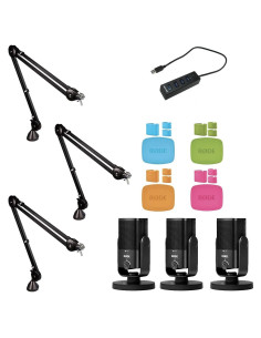 Paquete de Podcasting StreamEye con 3 Micrófonos Rode NT-USB Mini
