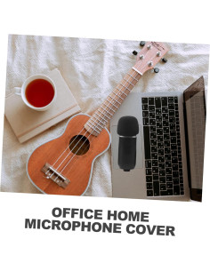 Cubierta de Micrófono de Esponja Negra para Reducción de Ruido 2