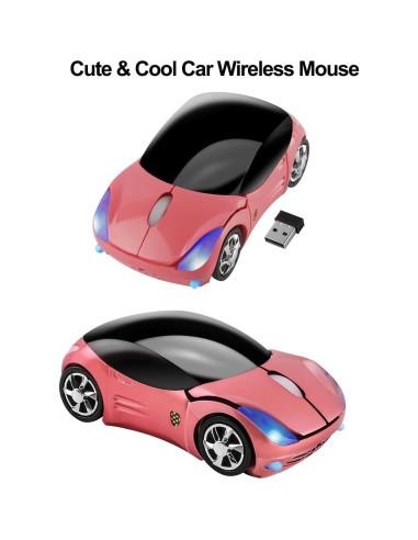 Ratón Inalámbrico Óptico Sxban Rosa 1600DPI 3 Botones