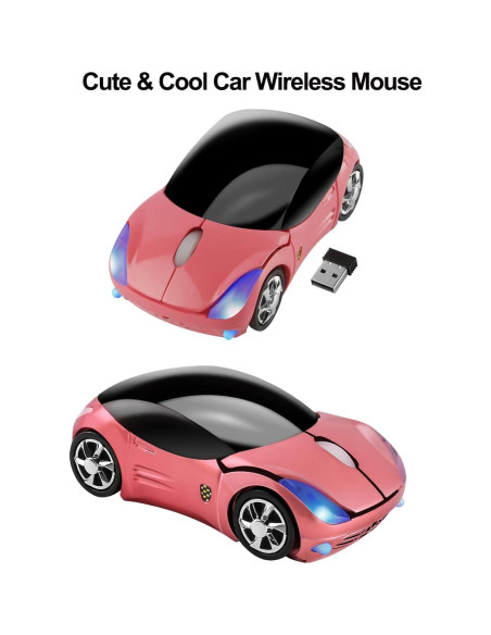 Ratón Inalámbrico Óptico Sxban Rosa 1600DPI 3 Botones