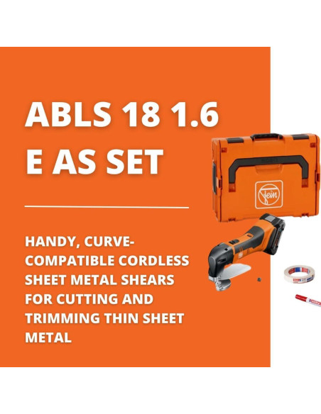 Tijeras de Metal Sin Cable Fein ABLS 18 1.6 E - Corte 1.6 mm