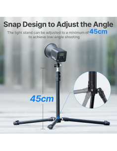 Luz LED de Video Ulanzi 40W Pro con Soporte de Aluminio 2