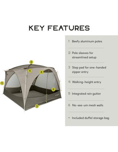 Refugio NEMO Victory Screenhouse - 7.34 kg - Niebla/Oliva