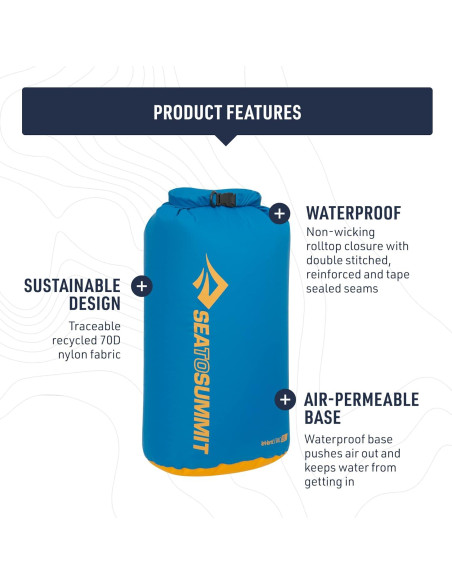 Bolsa Secadora eVac Sea to Summit 35L Impermeable Gris