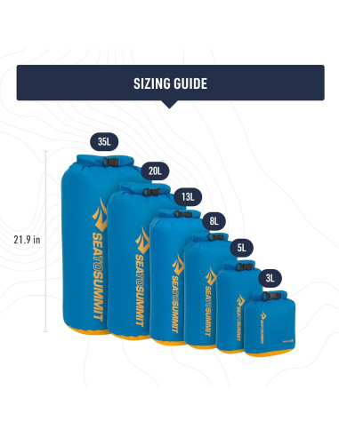 Bolsa Secadora eVac Sea to Summit 35L Impermeable Gris