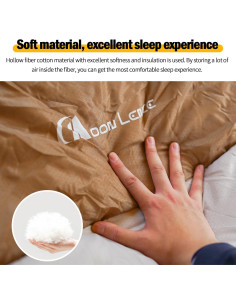 Saco de dormir MOON LENCE ligero impermeable 1.4 kg para acampar 2