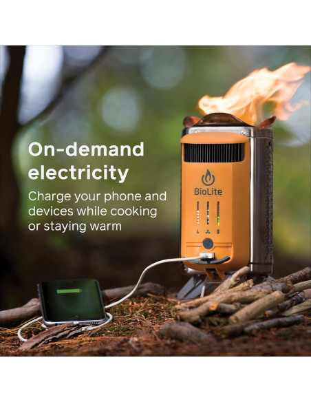 Estufa de Leña BioLite CampStove 2+ con Banco Charge 80