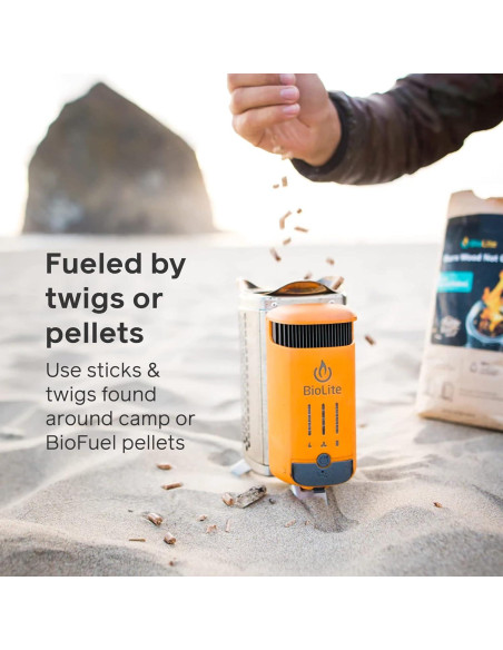 Estufa de Leña BioLite CampStove 2+ con Banco Charge 80