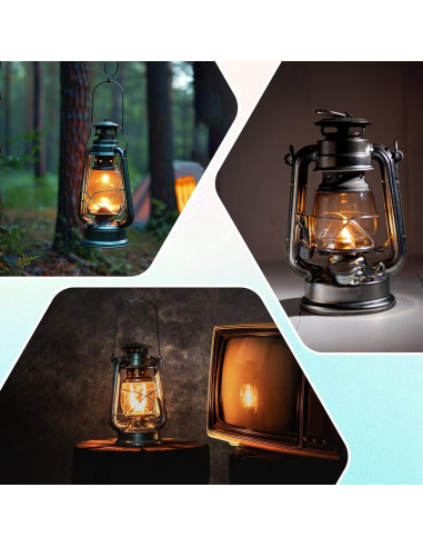 Paquete de 12 Capuchones de Linterna Larrel 13x7cm Verde Blanco