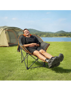 Silla de Camping Plegable Suntime Redonda 181 kg Naranja 2