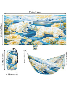 Hamaca de Camping Ligera Vigetue 150kg con Correas y Bolsa 2