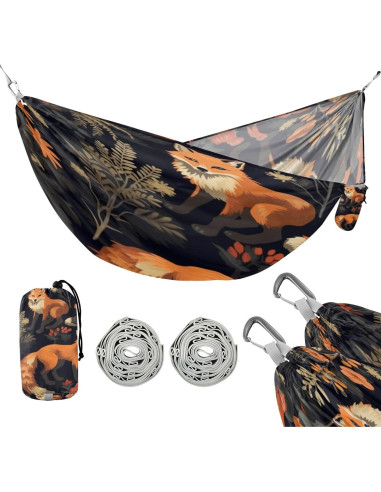 Hamaca Portátil PYBUG 290x138cm 300kg con Correas Ajustables