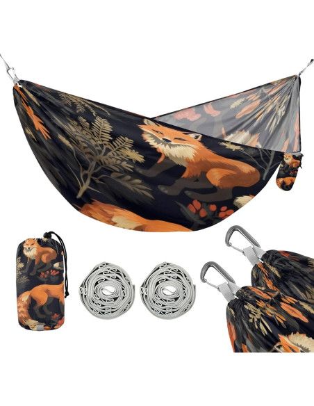 Hamaca Portátil PYBUG 290x138cm 300kg con Correas Ajustables