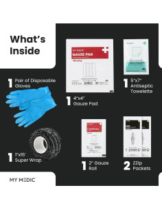 Kit de Primeros Auxilios My Medic ZZips MedPack para Cortes 2