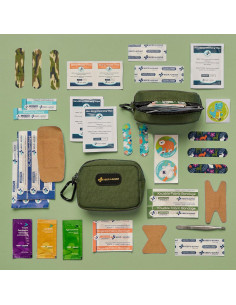 Kit de Primeros Auxilios KeepGoing Verde Cazador - 60 Piezas 2
