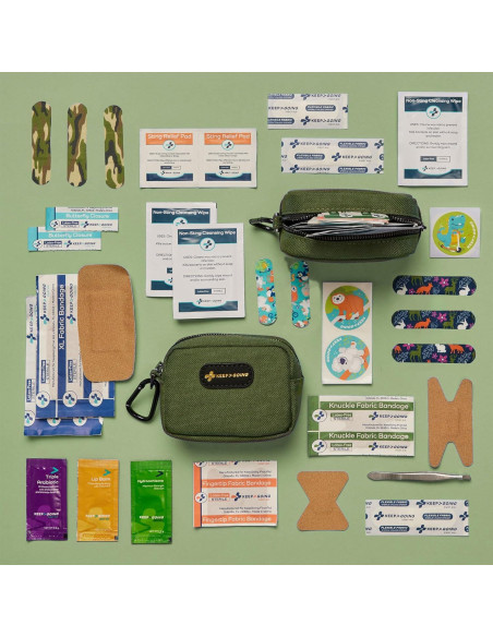 Kit de Primeros Auxilios KeepGoing Verde Cazador - 60 Piezas